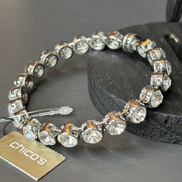 NWT Chicos Rhinestone Bracelet 7.5" - Picture 1 of 5